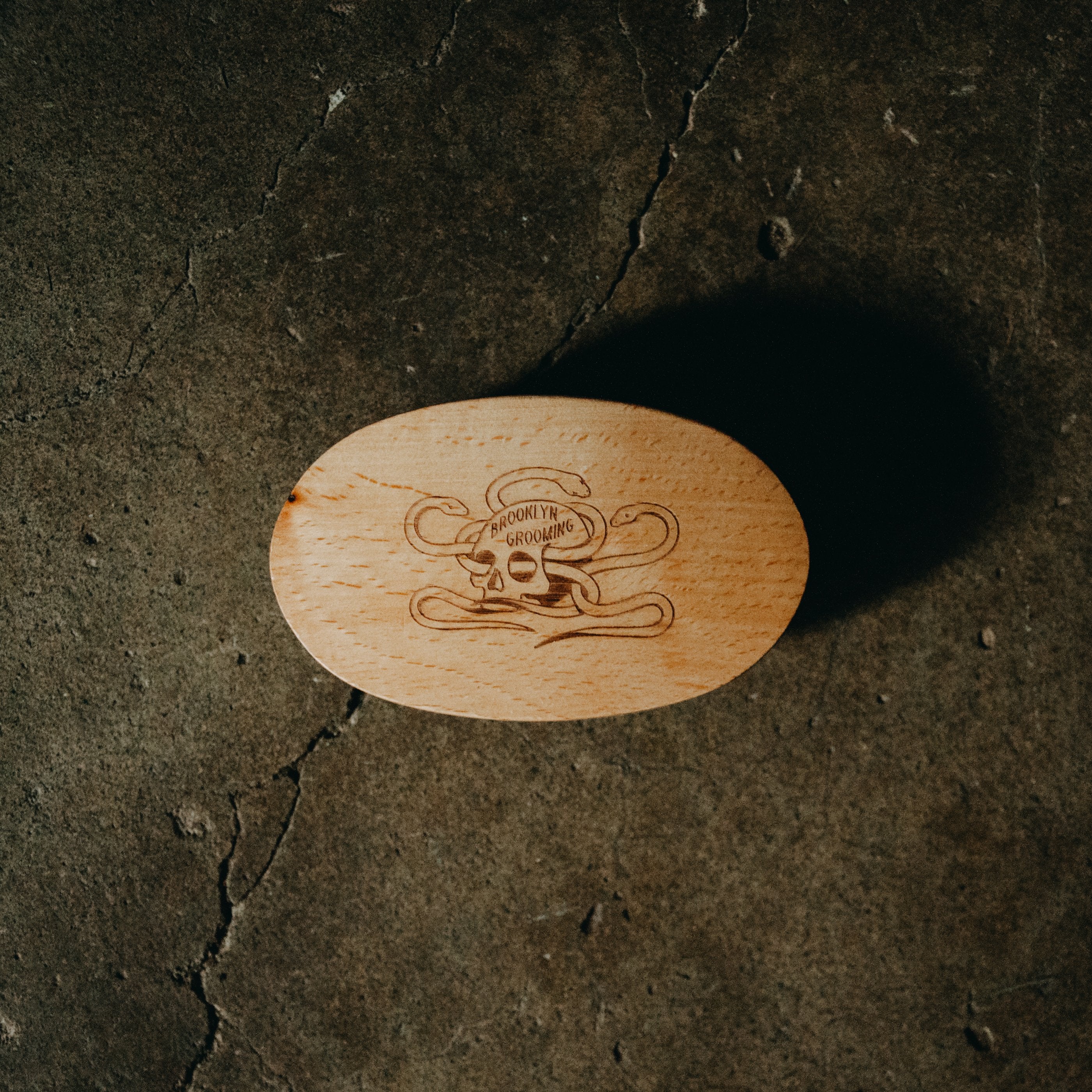 Beechwood and Boar Bristle Beard Brush - The Peony Haus