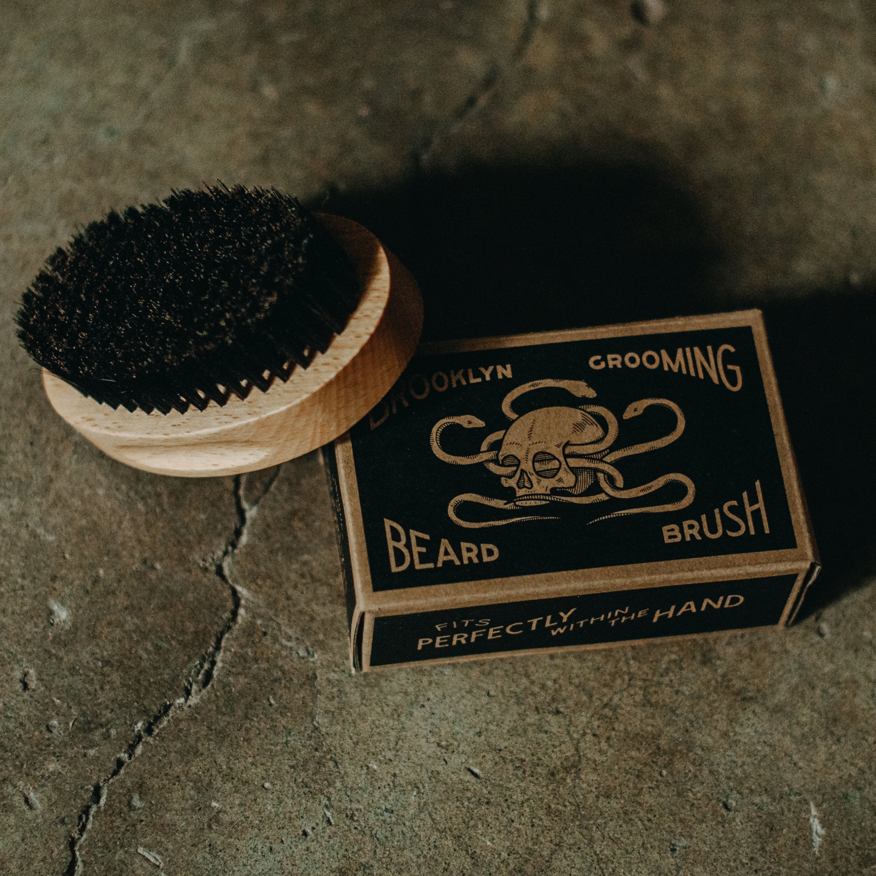 Beechwood and Boar Bristle Beard Brush - The Peony Haus