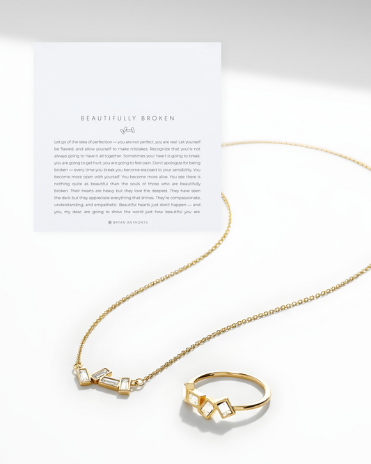 Beautifully Broken Bundle: Necklace + Ring Set