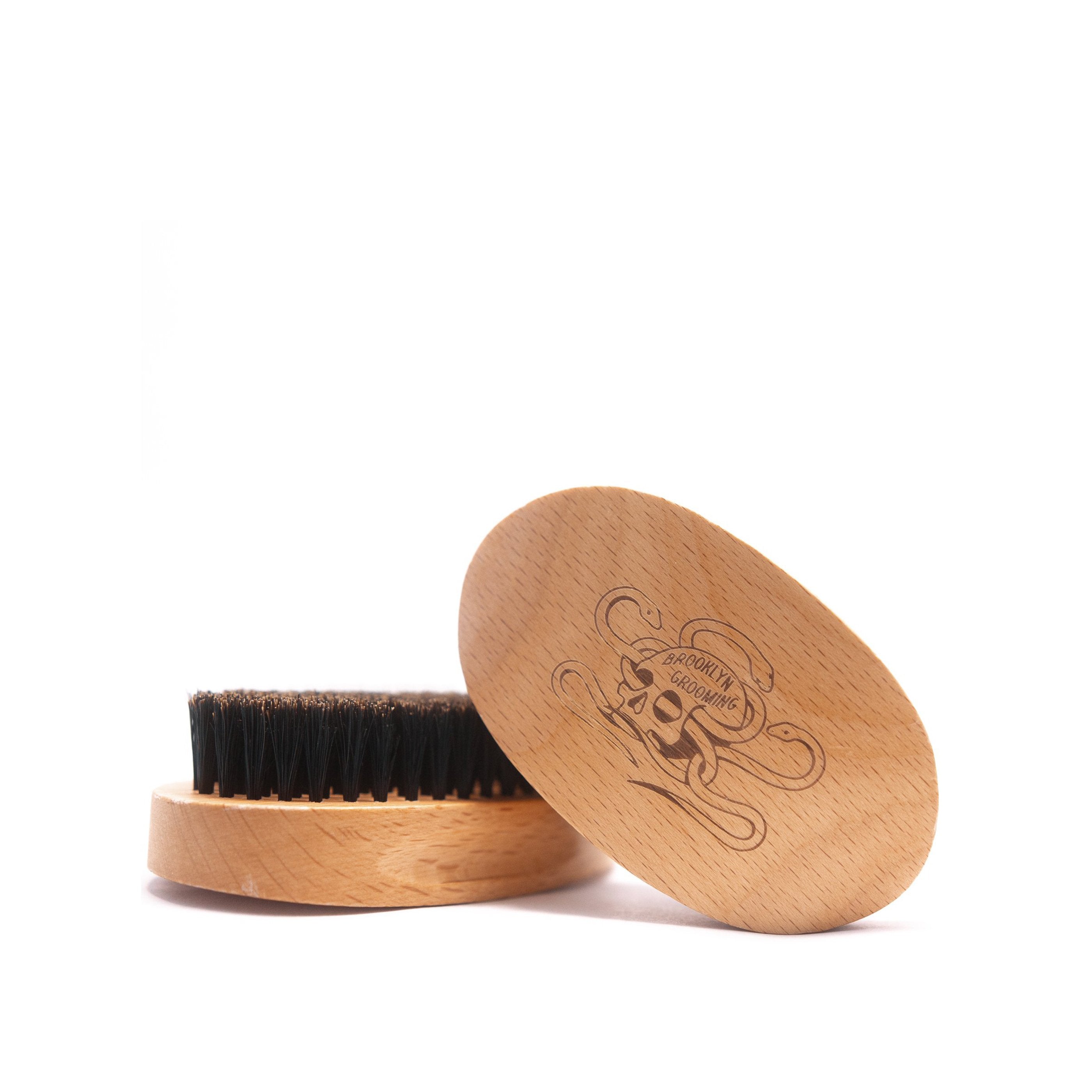 Beechwood and Boar Bristle Beard Brush - The Peony Haus