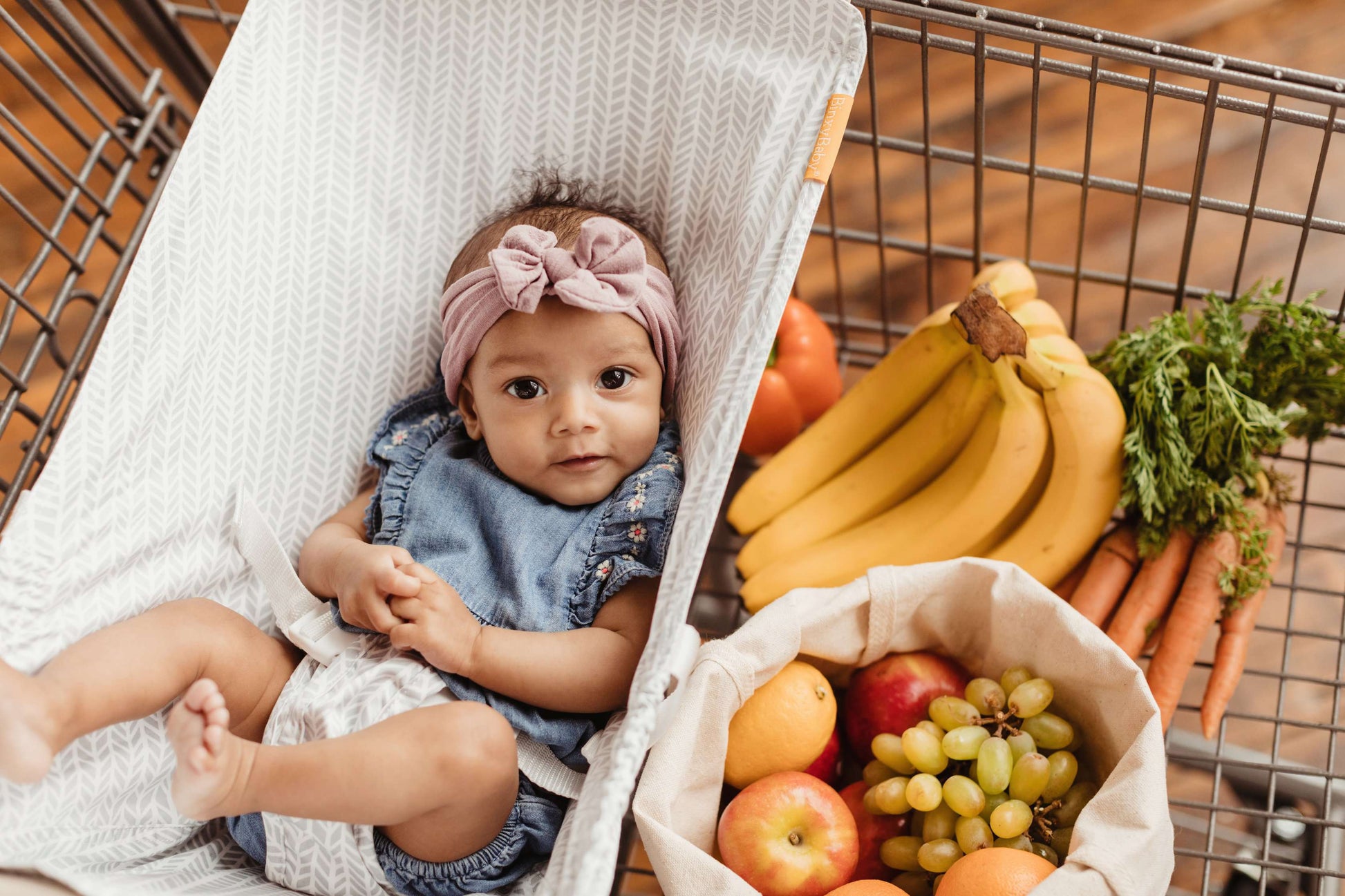 Baby Shopping Cart Hammock | Little Arrow Design - 97% cotton