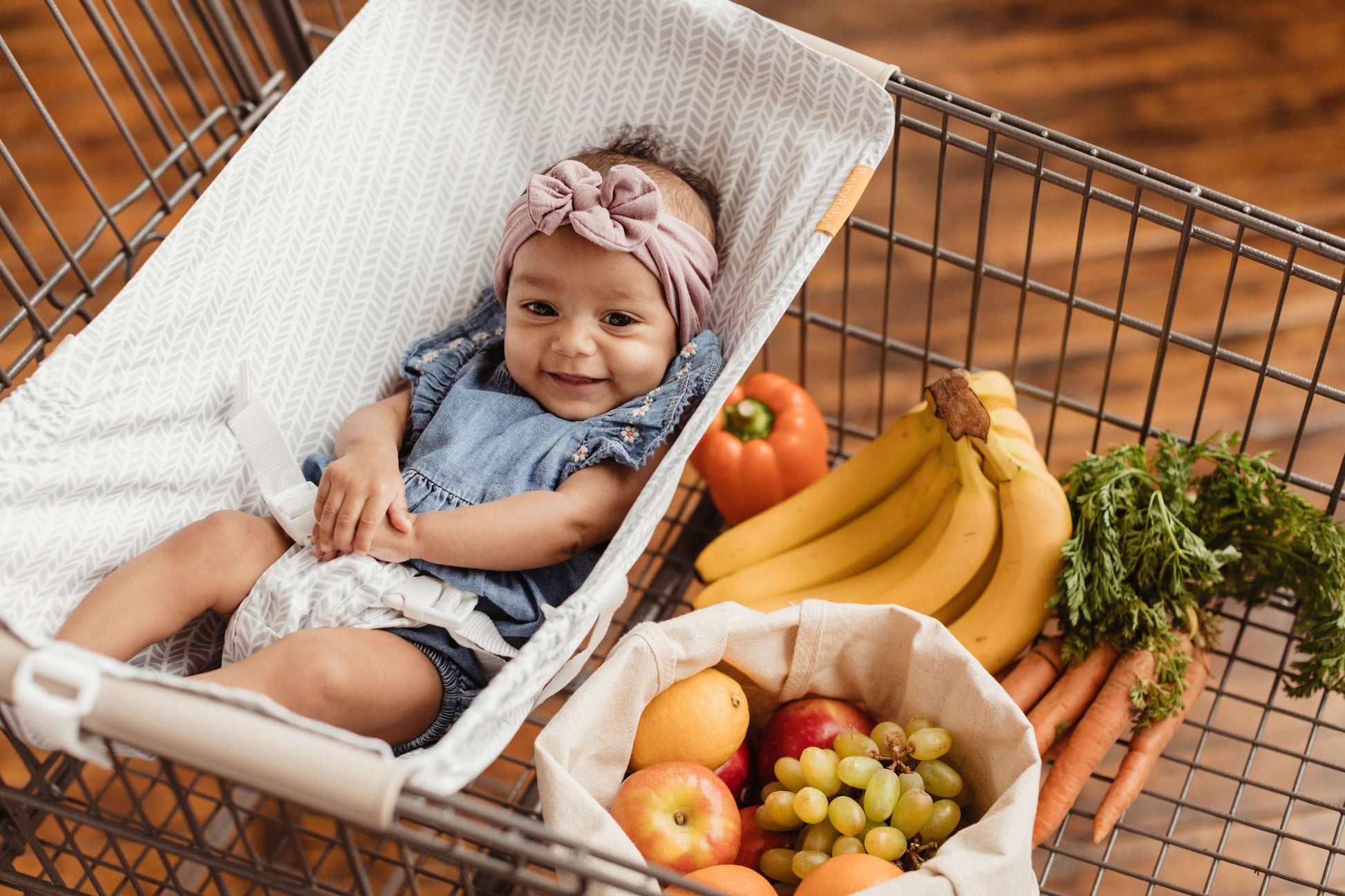 Baby Shopping Cart Hammock | Little Arrow Design - 97% cotton
