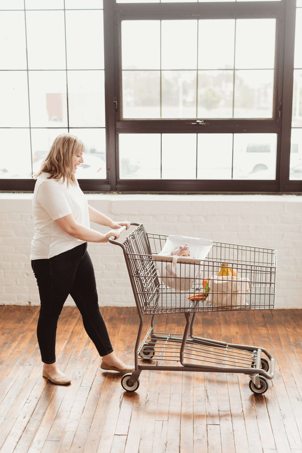 Baby Shopping Cart Hammock | Little Arrow Design - 97% cotton