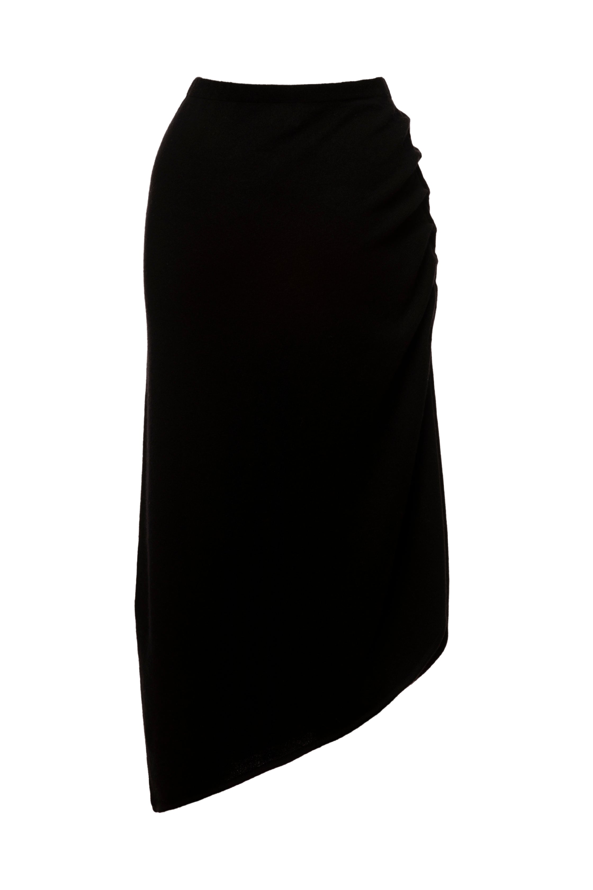 Agate Cashmere Asymmetric Midi Skirt - The Peony Haus