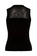 Coral Sleeveless Block Intarsia Top
