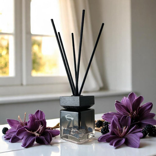 Blackberry Saffron Crystal-Enhanced Reed Oil Diffuser, 100ml
