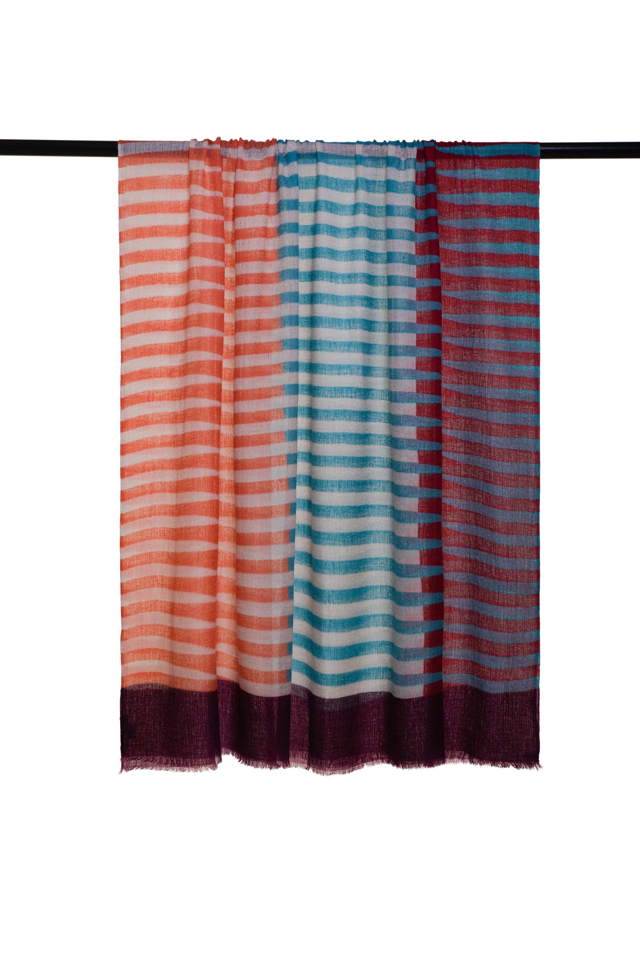 Block Printed Estole Scarf