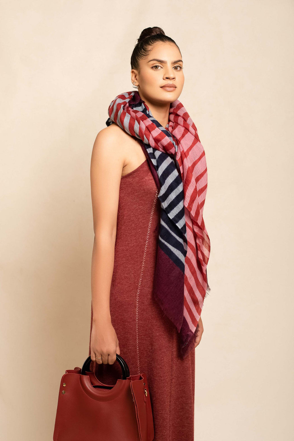 Block Printed Estole Scarf