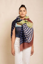 Block Printed Estole Scarf