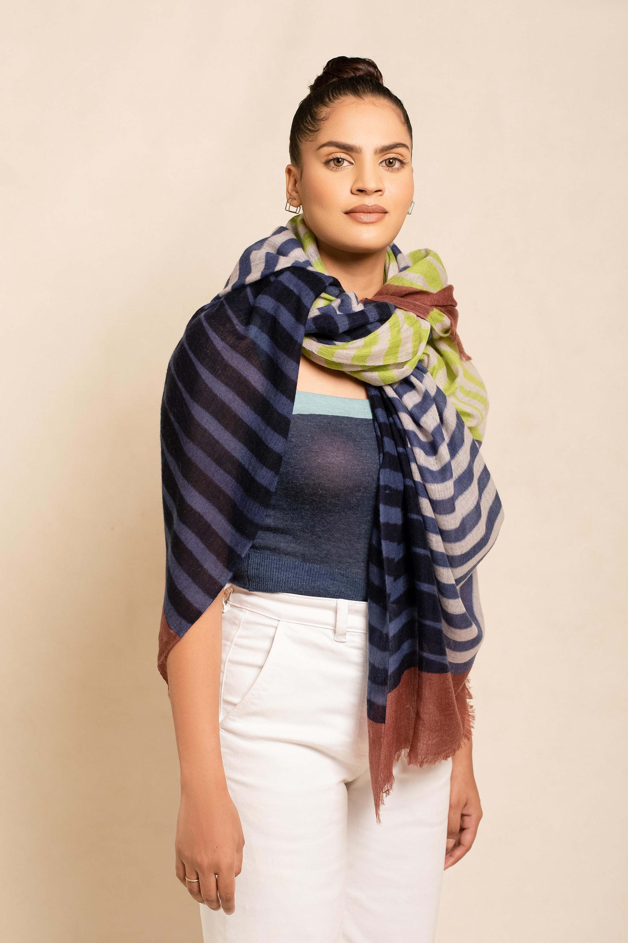 Block Printed Estole Scarf