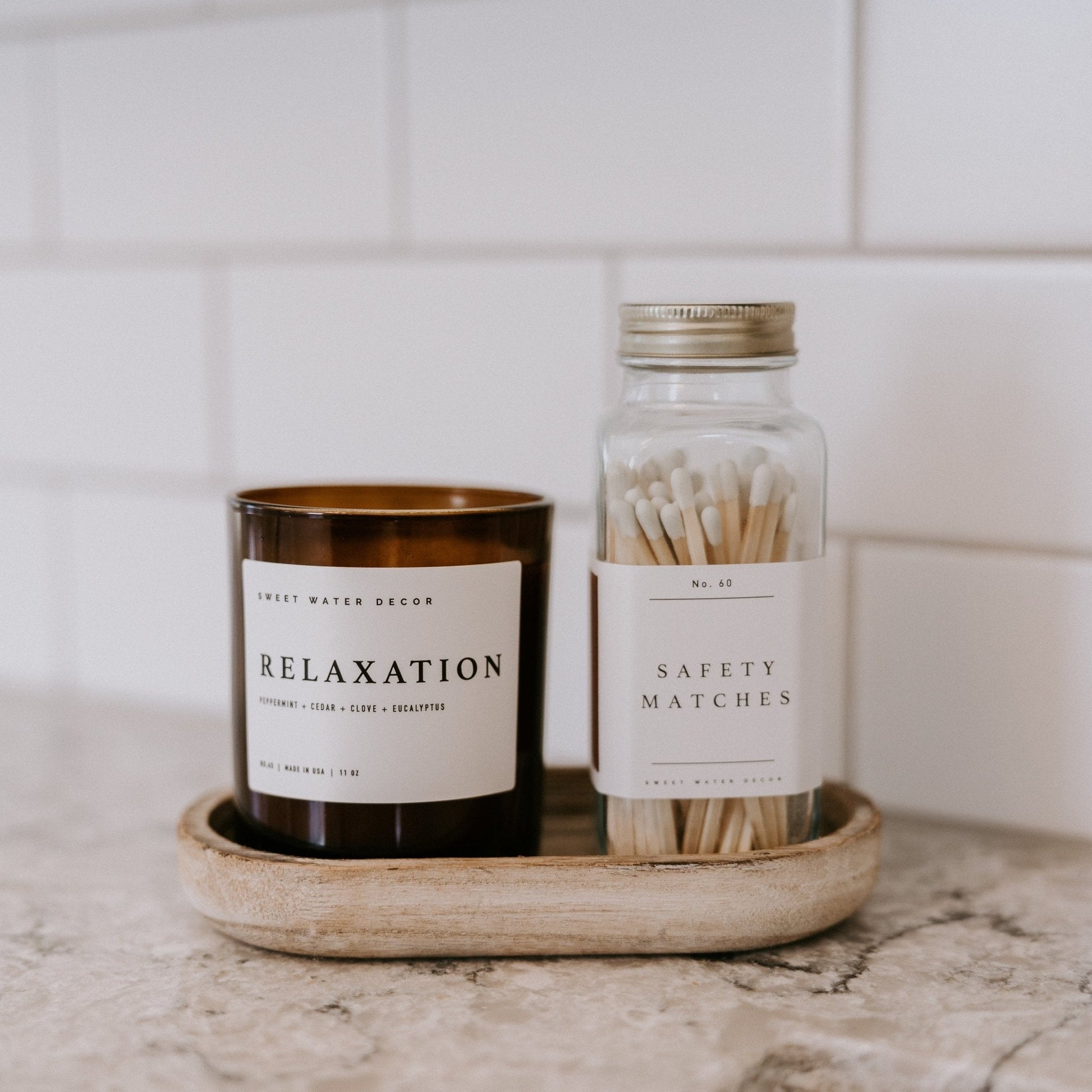 White Tip Safety Matches - 60 Count, 3.75" - The Peony Haus