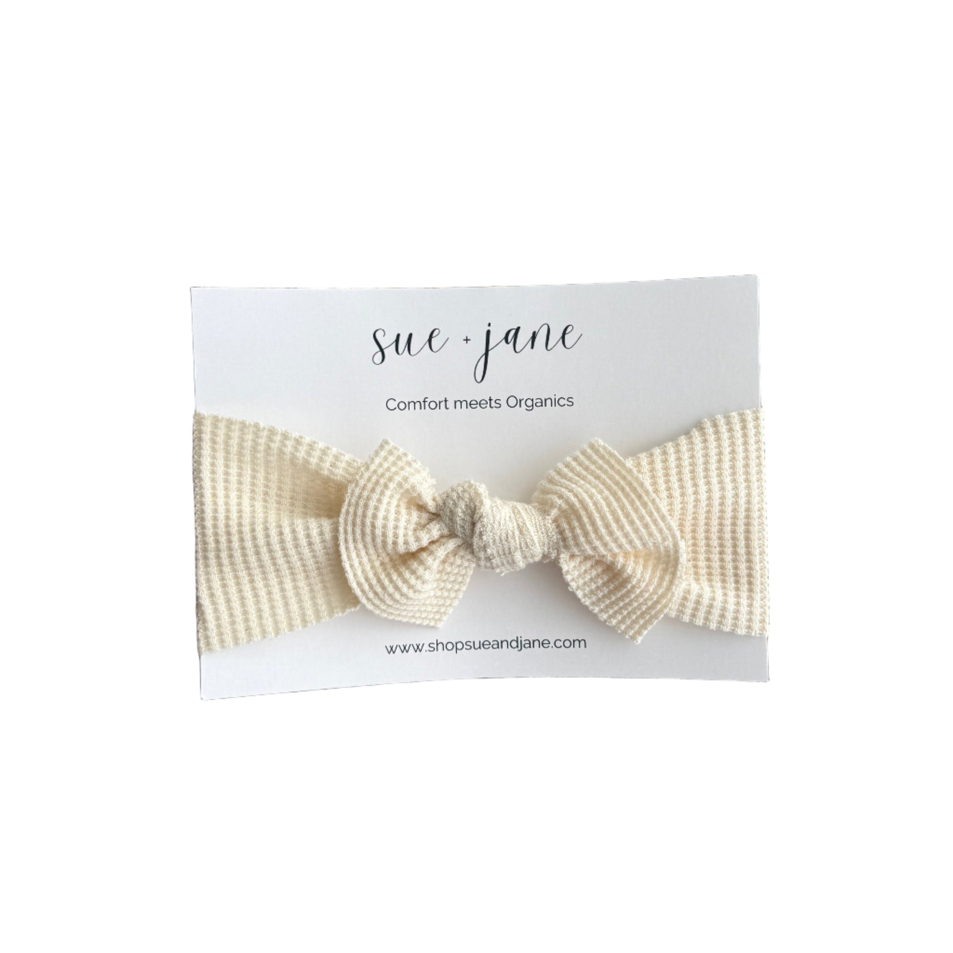 Organic Cotton Waffle Baby Headband | 0–2 Years - The Peony Haus