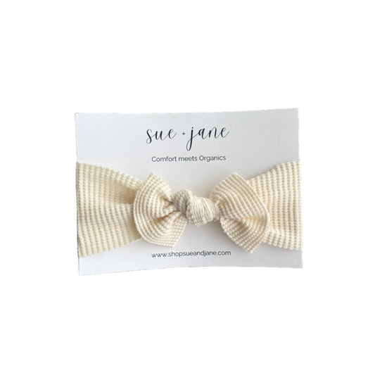 Organic Cotton Waffle Baby Headband | 0–2 Years - The Peony Haus