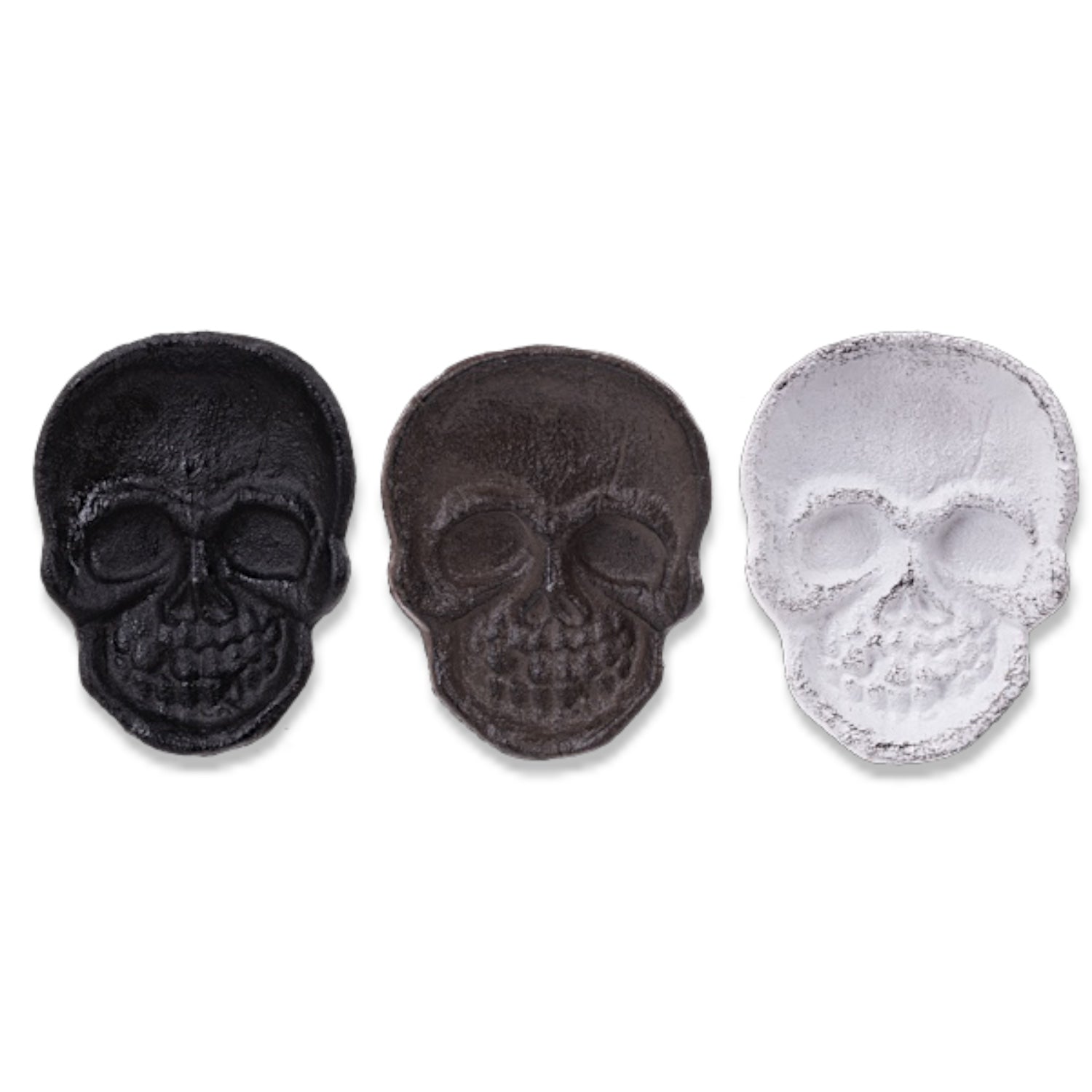 Painted Skull Trinket Cast Iron Trinket Dish