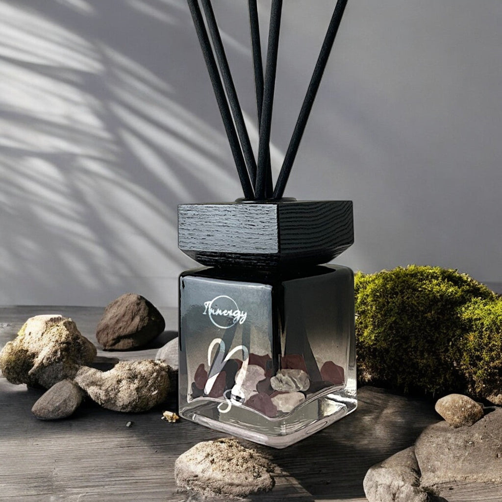 Capricornus Zodiac Crystal-Enhanced Reed Oil Diffuser, Mountain Air Scent, 100ml