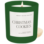 Christmas Cookies Soy Candle - Green Matte Jar - 15 oz (Sugar Cookies)