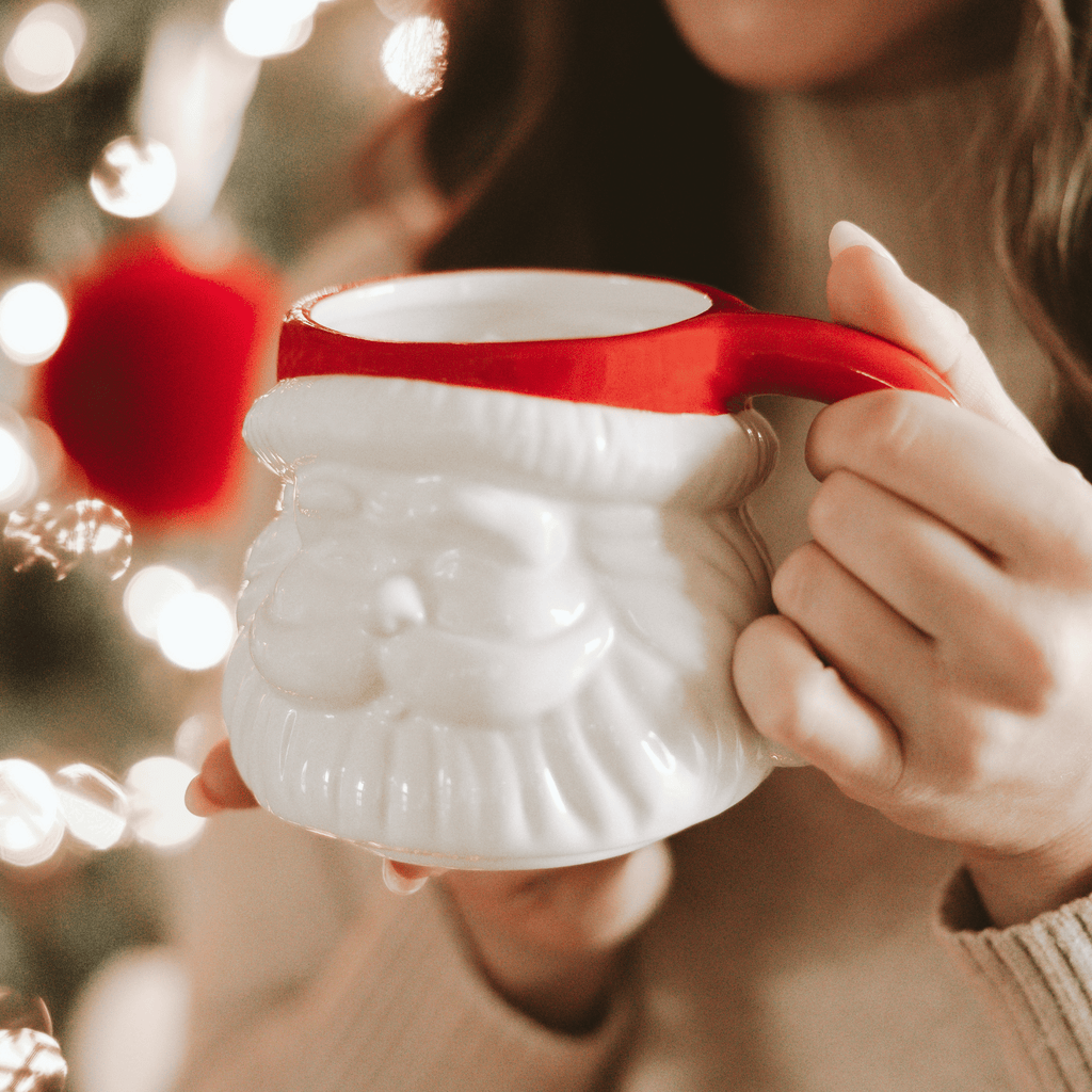 Red Hat Santa 19oz. Figurine Coffee Mug