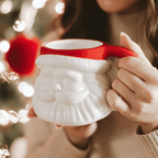 Red Hat Santa 19oz. Figurine Coffee Mug
