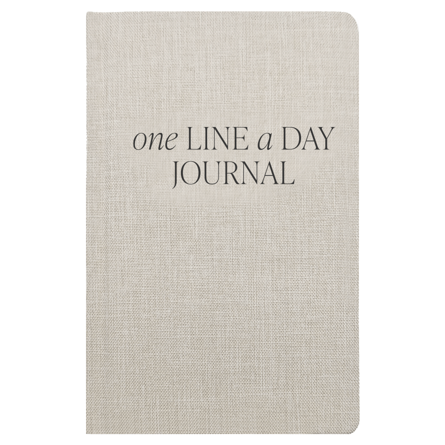 Tan One Line A Day Memory Journal - The Peony Haus