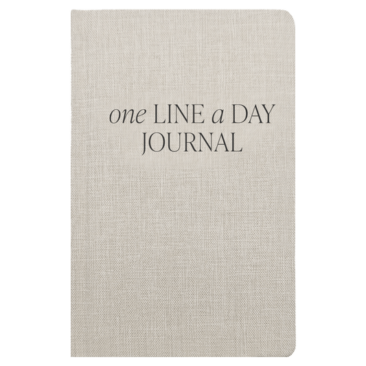 Tan One Line A Day Memory Journal - The Peony Haus