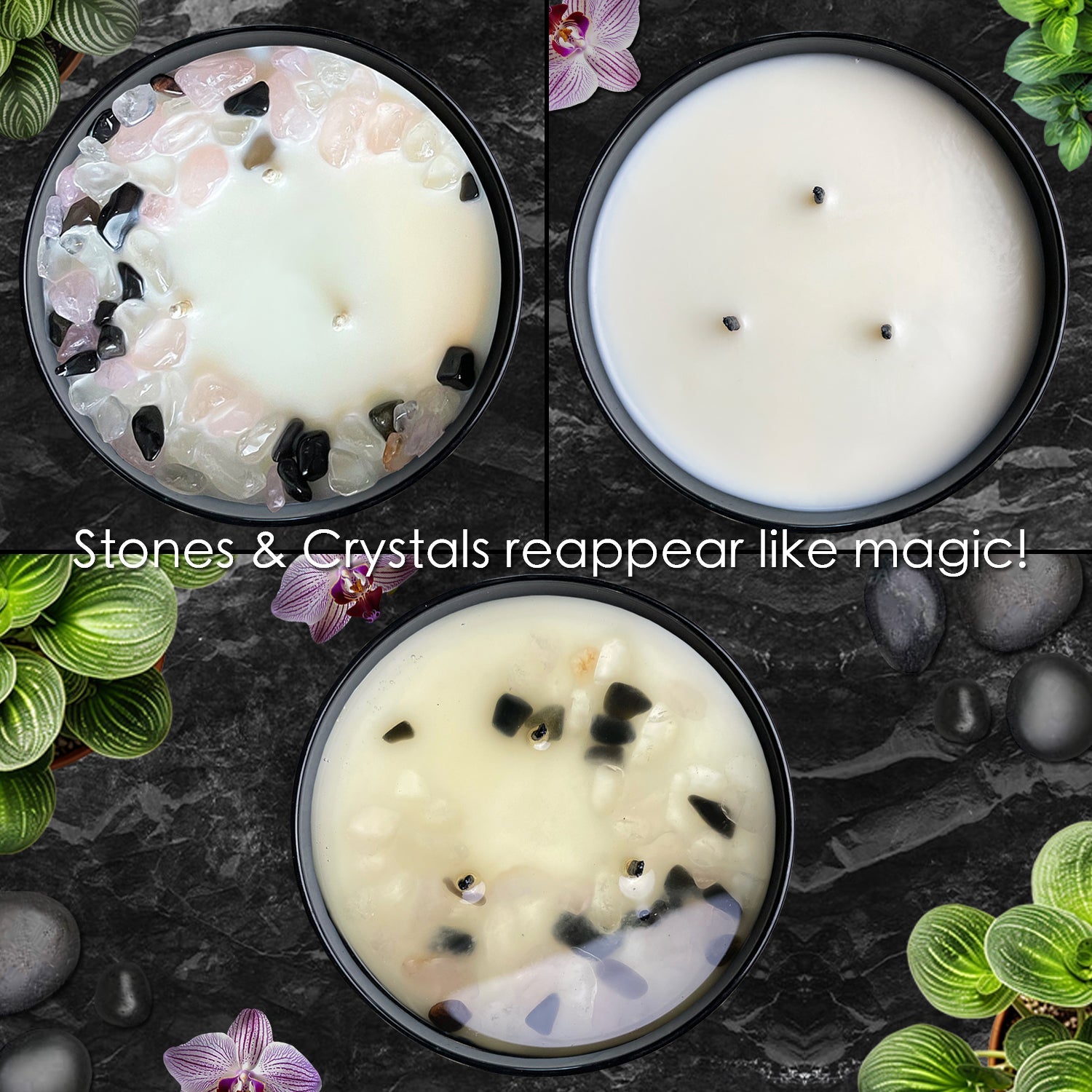 Limited Edition: Winter's Eve Crystal Candle  | Coconut-Soy Wax Candle, 9oz