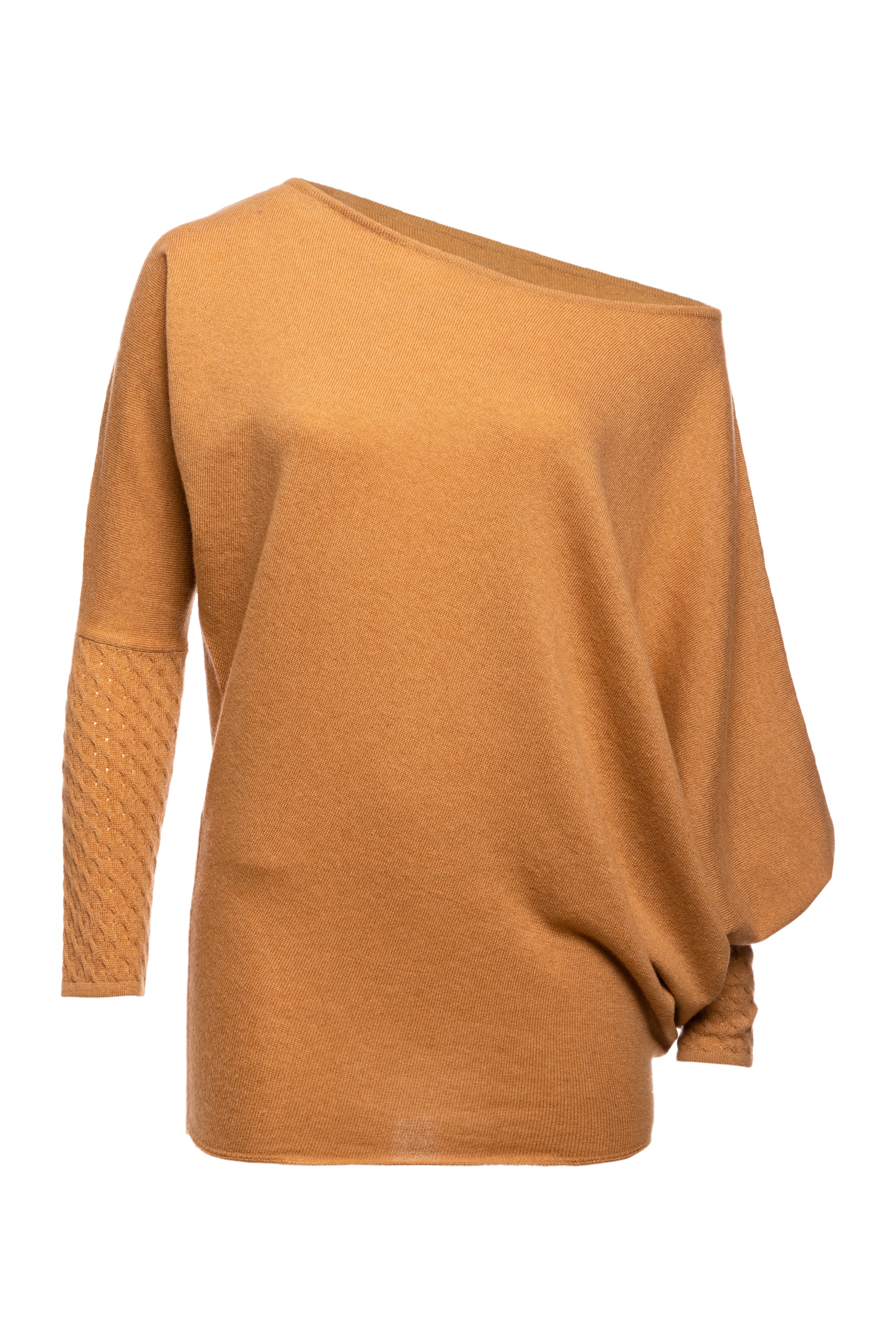 Jewel Asymmetric Boat Neck Top