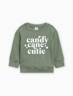 Candy Cane Cutie Christmas Organic cotton Baby Toddler Pullover