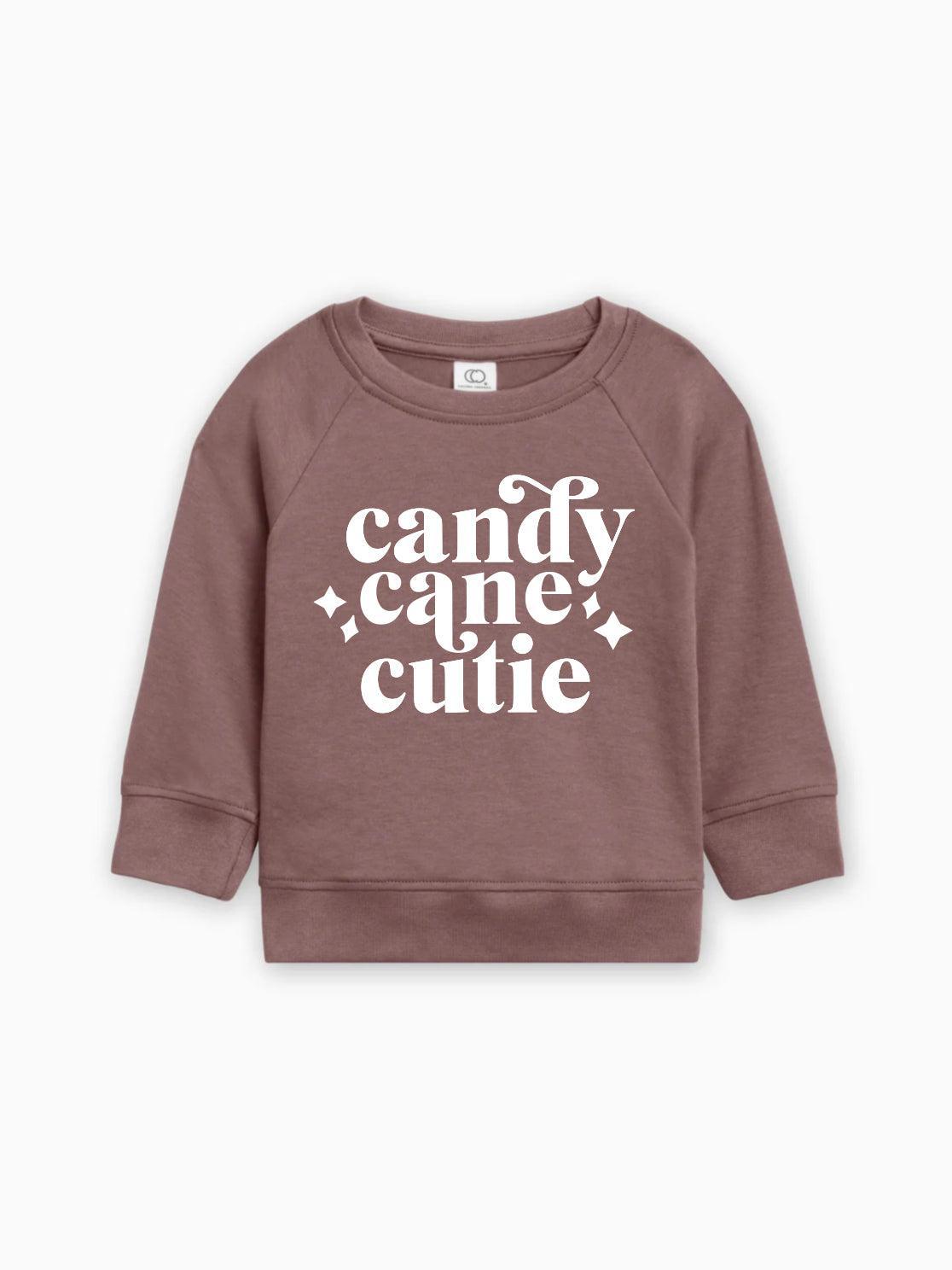 Candy Cane Cutie Christmas Organic cotton Baby Toddler Pullover