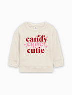 Candy Cane Cutie Christmas Organic cotton Baby Toddler Pullover