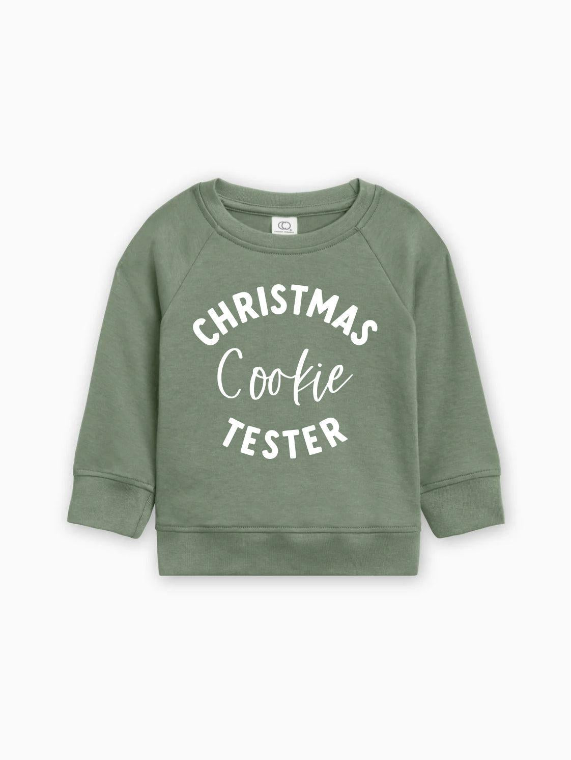 Christmas Cookie Tester Organic Cotton Baby and Toddler Pullover