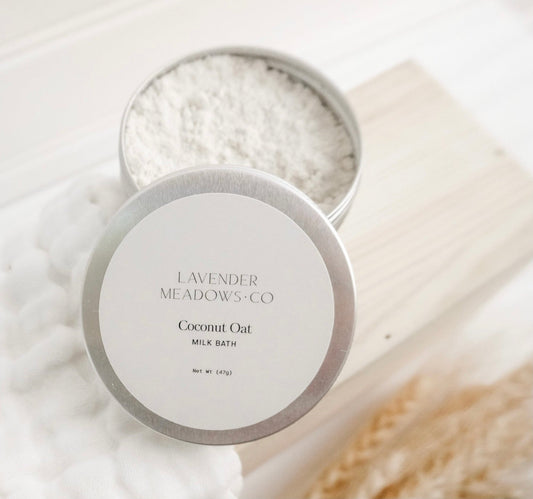 Coconut Oat Milk Bath (4oz) - The Peony Haus