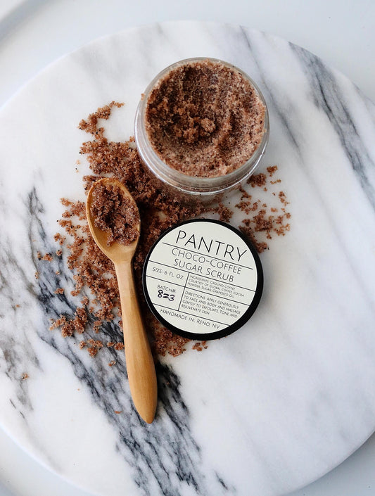 Choco + Coffee Body Polish - Exfoliating + Moisturizing Sugar Scrub - The Peony Haus