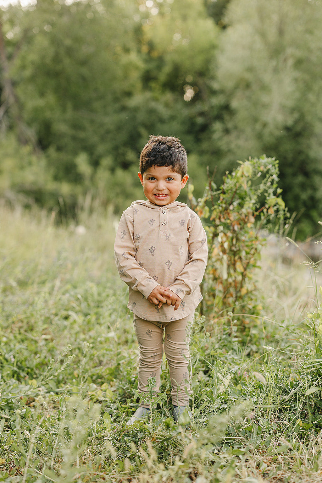 Cactus Hooded Set - 95% Cotton
