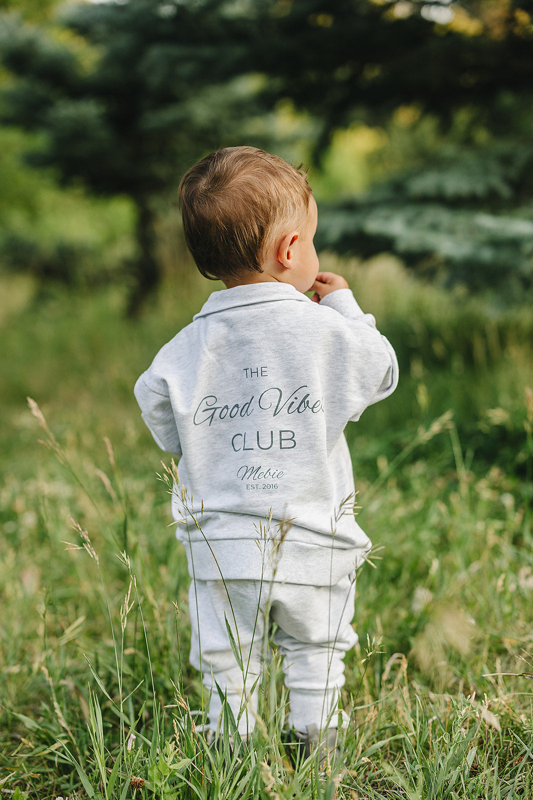 Good Vibes Quarter Zip French Terry Set - 95% Cotton