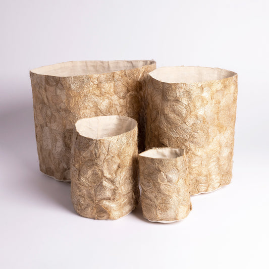 Natural Madagascar Wild Silk Basket