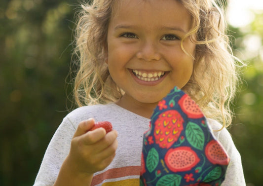 Beeswax Wrap Bulk Roll - Dragonfruit Print - The Peony Haus