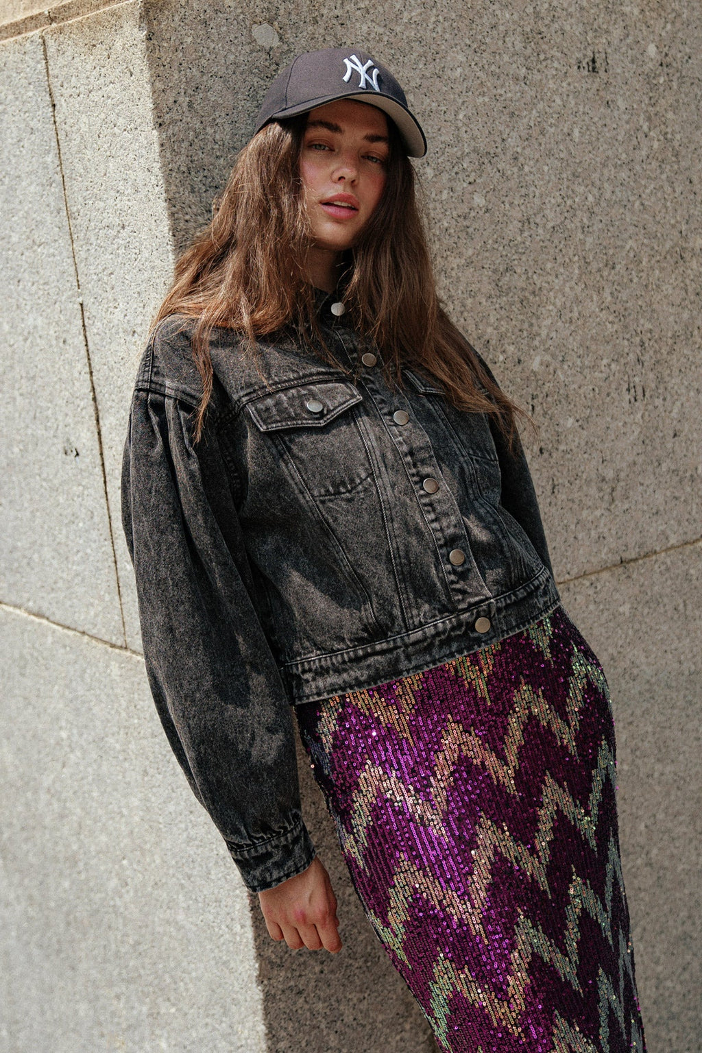 SEE YOU GO DENIM JACKET - 91% Cotton
