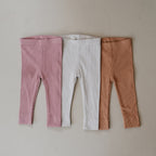 Dusty Rose Organic Leggings - 95% Organic Cotton