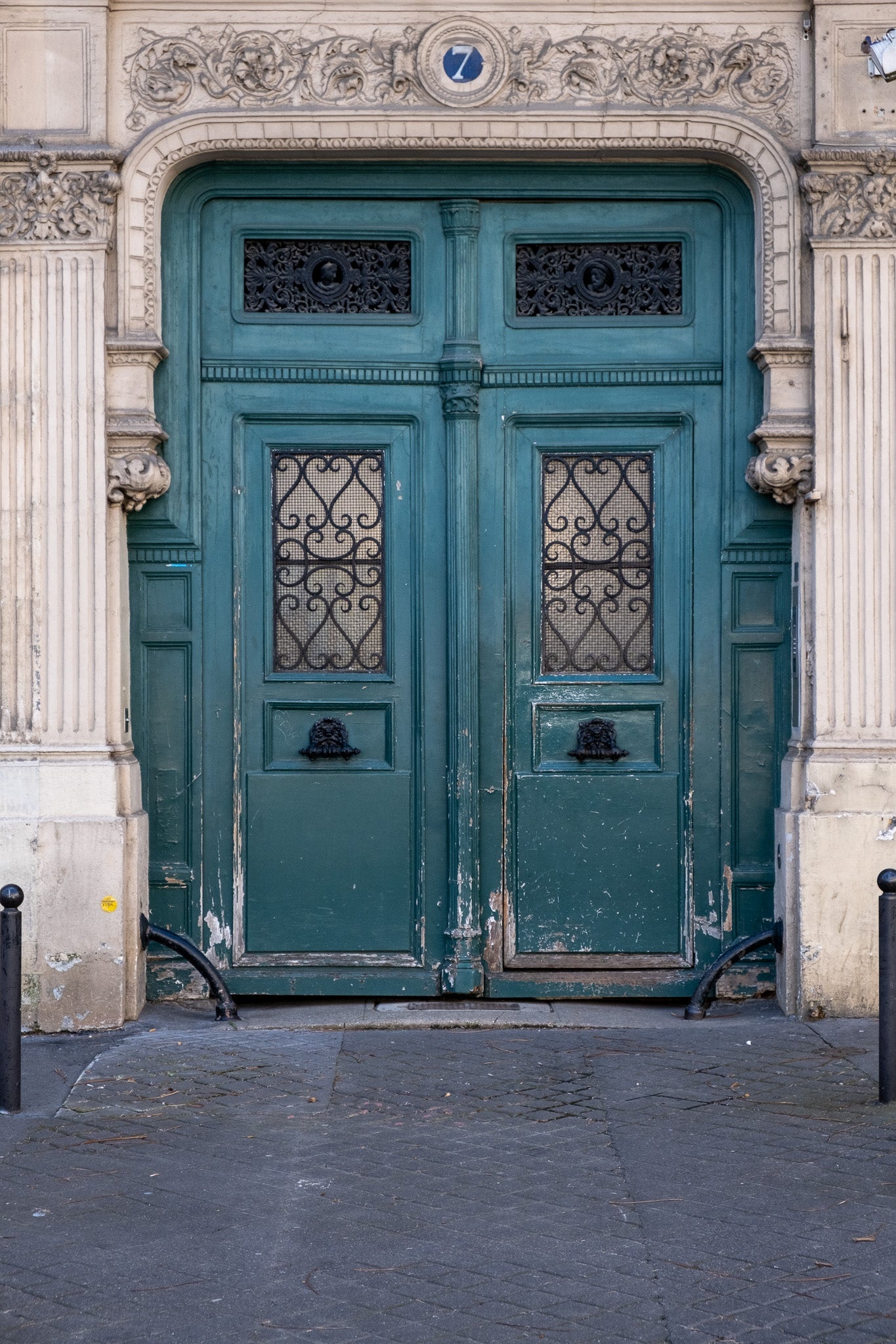 Paris Green Door #7 Print