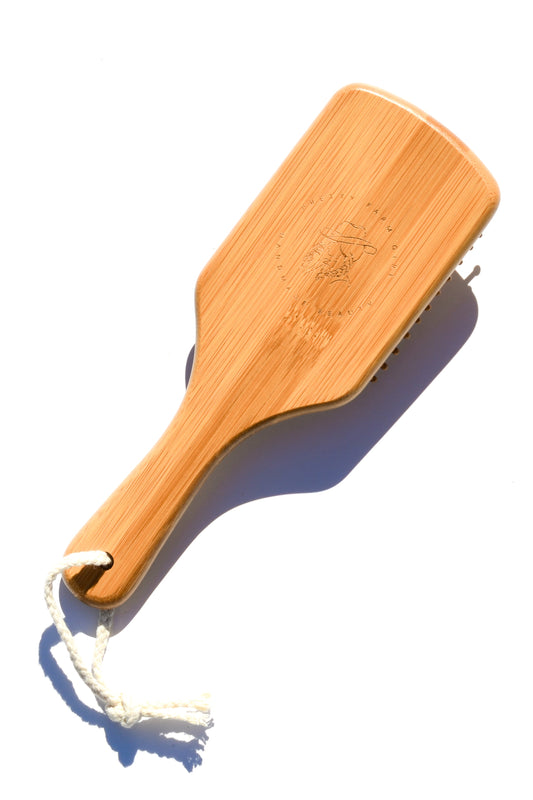 Bamboo Paddle Hair Brush - The Peony Haus