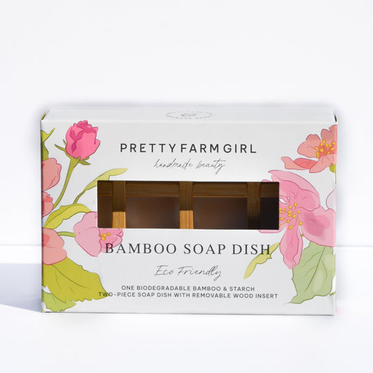Bamboo Soap Dish - The Peony Haus