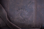 Leather Hide Laptop Bag- Weathered Mahogany (Buckles)
