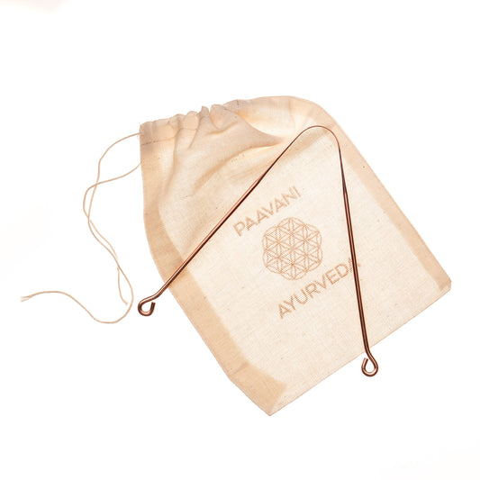 Copper Tongue Cleaner | Ayurvedic Tongue Scraping for Fresh Breath & - The Peony Haus