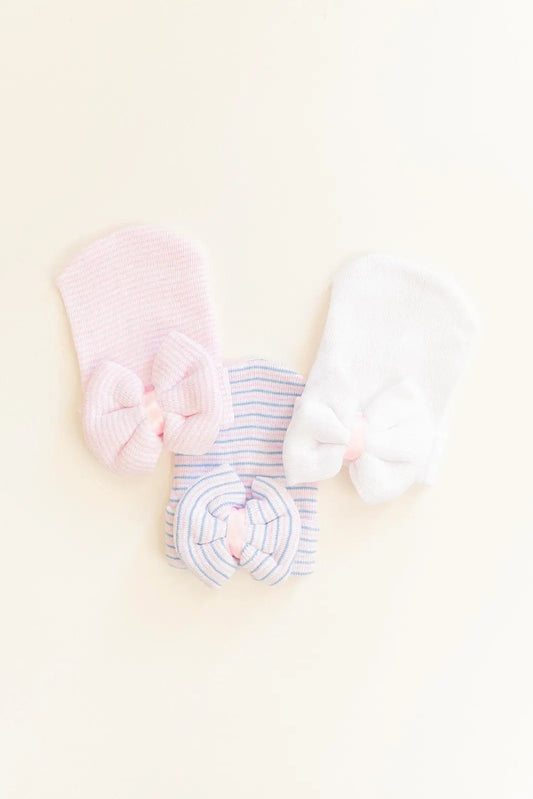 Newborn Baby Girl Hat with Bow