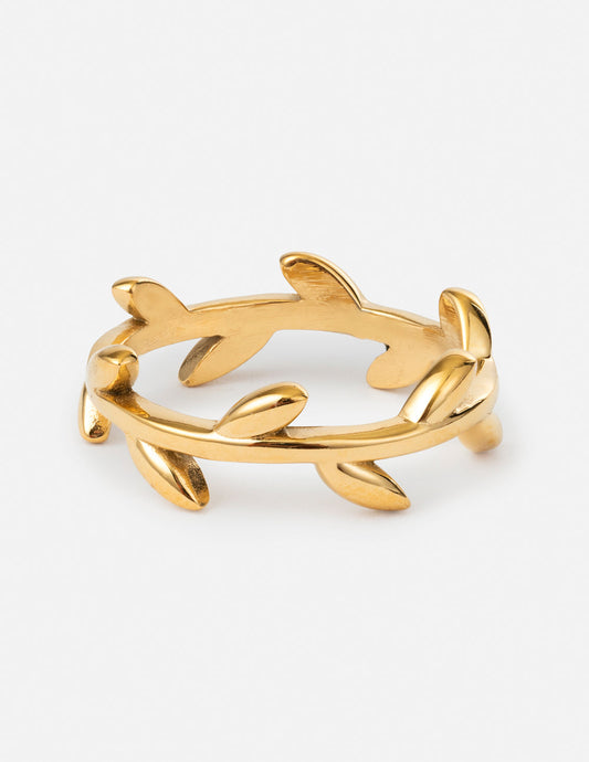 Dainty Olive Branch Ring
