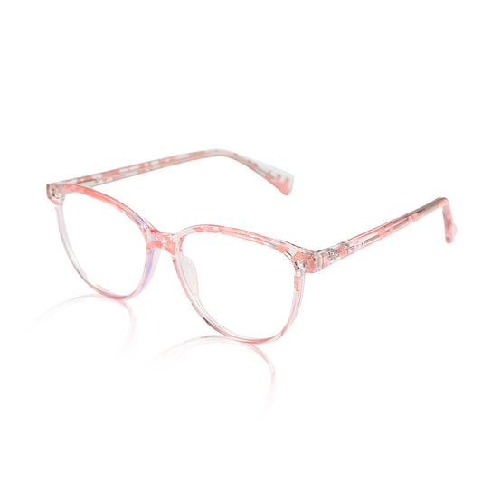 Daytime Wayfarer Blue Light Computer Glasses - Pink Warrior