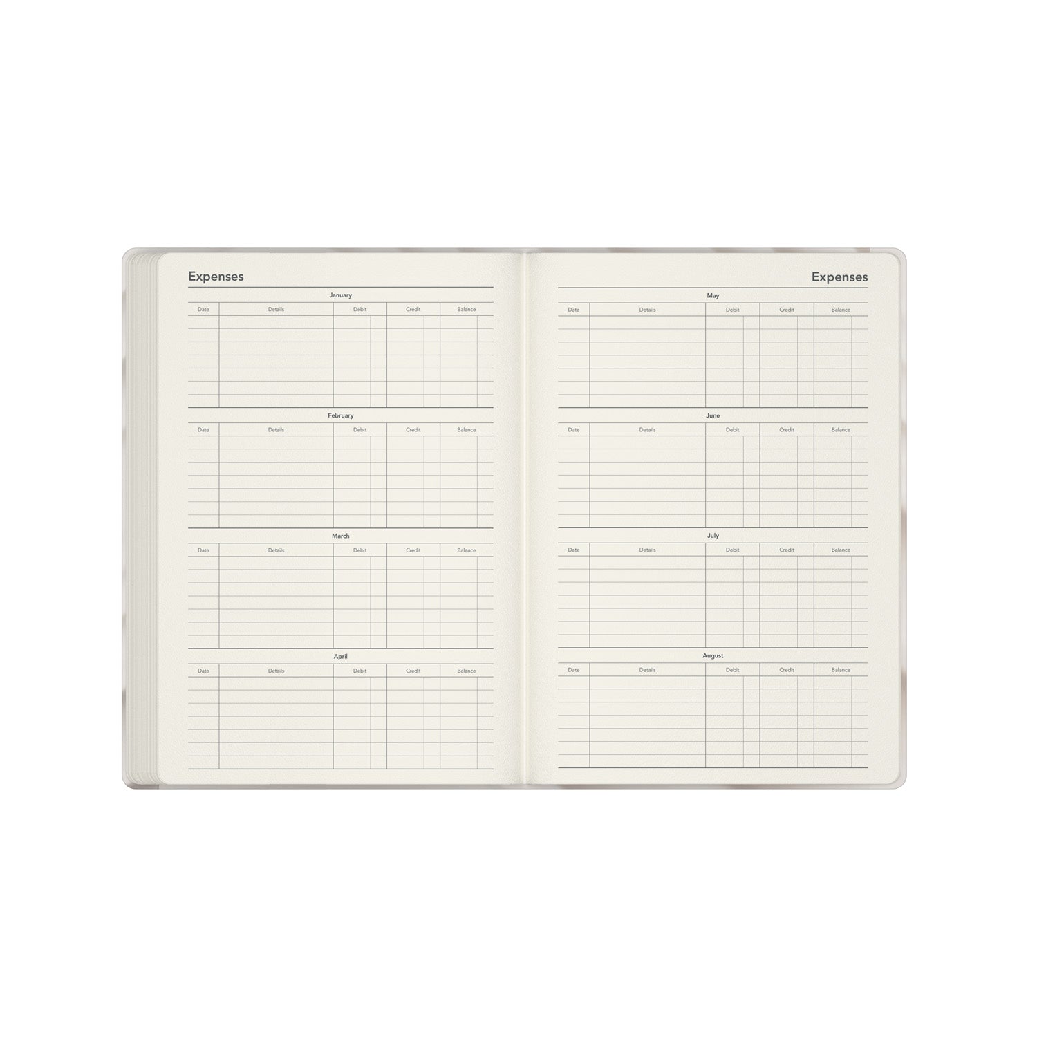 Dimensional Surfaces - A5  Week-To-View - Diary - 2026 Calendar Year Planner