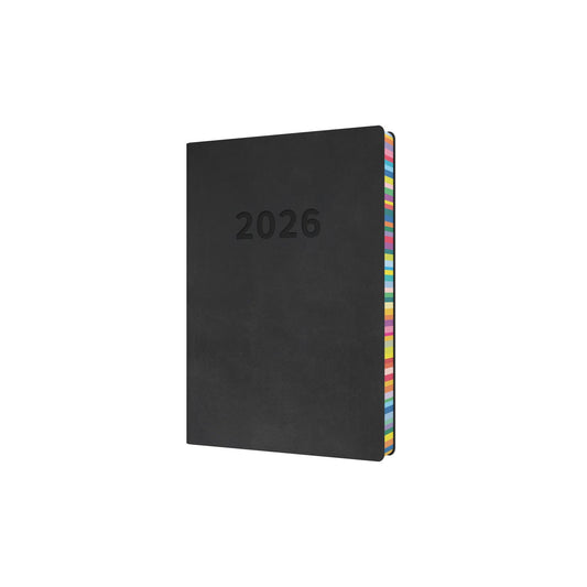 Edge Rainbow - A5 Day-To-Page Diary - 2026 Calendar Year Planner