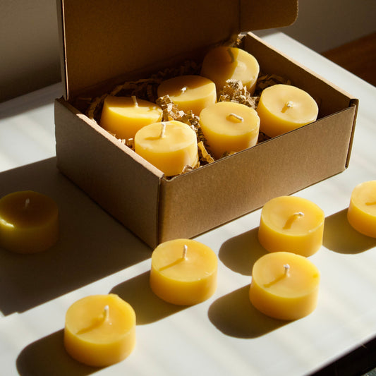 Pure Beeswax Tea Light Candles