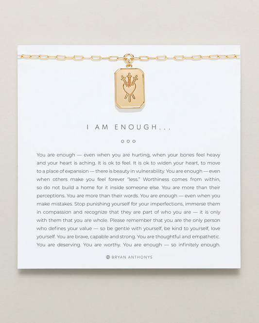 I Am Enough Statement Necklace